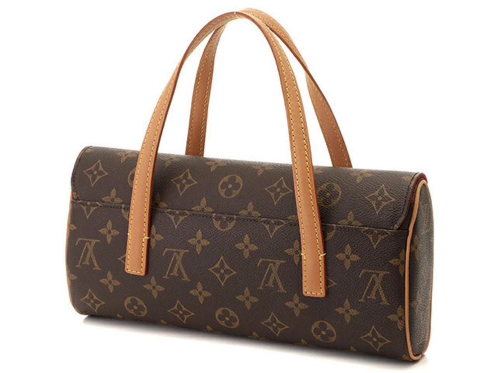 Louis Vuitton Monogram Sonatine Handbag Brown